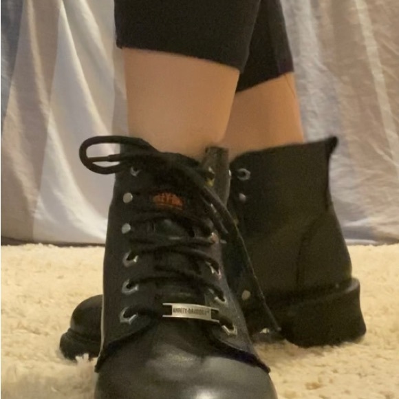 Harley Davidson Combat Boots Sz. 9 1/2 - Picture 5 of 8